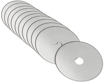 10 Ersatzklingen für Rollschneider 45mm mit Rundloch