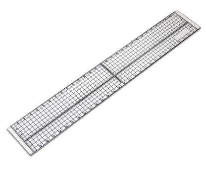 Schneide-Lineal mit Metallkante, 30 cm lang, 5 cm breit, transparent mit Messraster – Bild 5