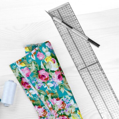 Schneide-Lineal mit Metallkante, 30 cm lang, 5 cm breit, transparent mit Messraster – Bild 4