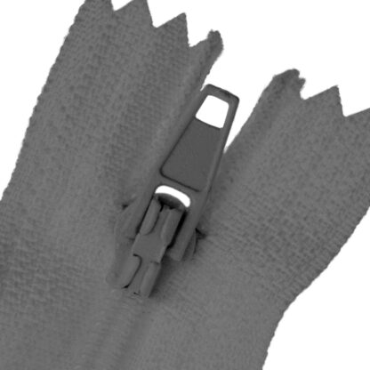 Reißverschluss Set: 10 Nylon Reißverschlüsse in grau, nicht teilbar, jeweils 22 cm lang – Bild 3